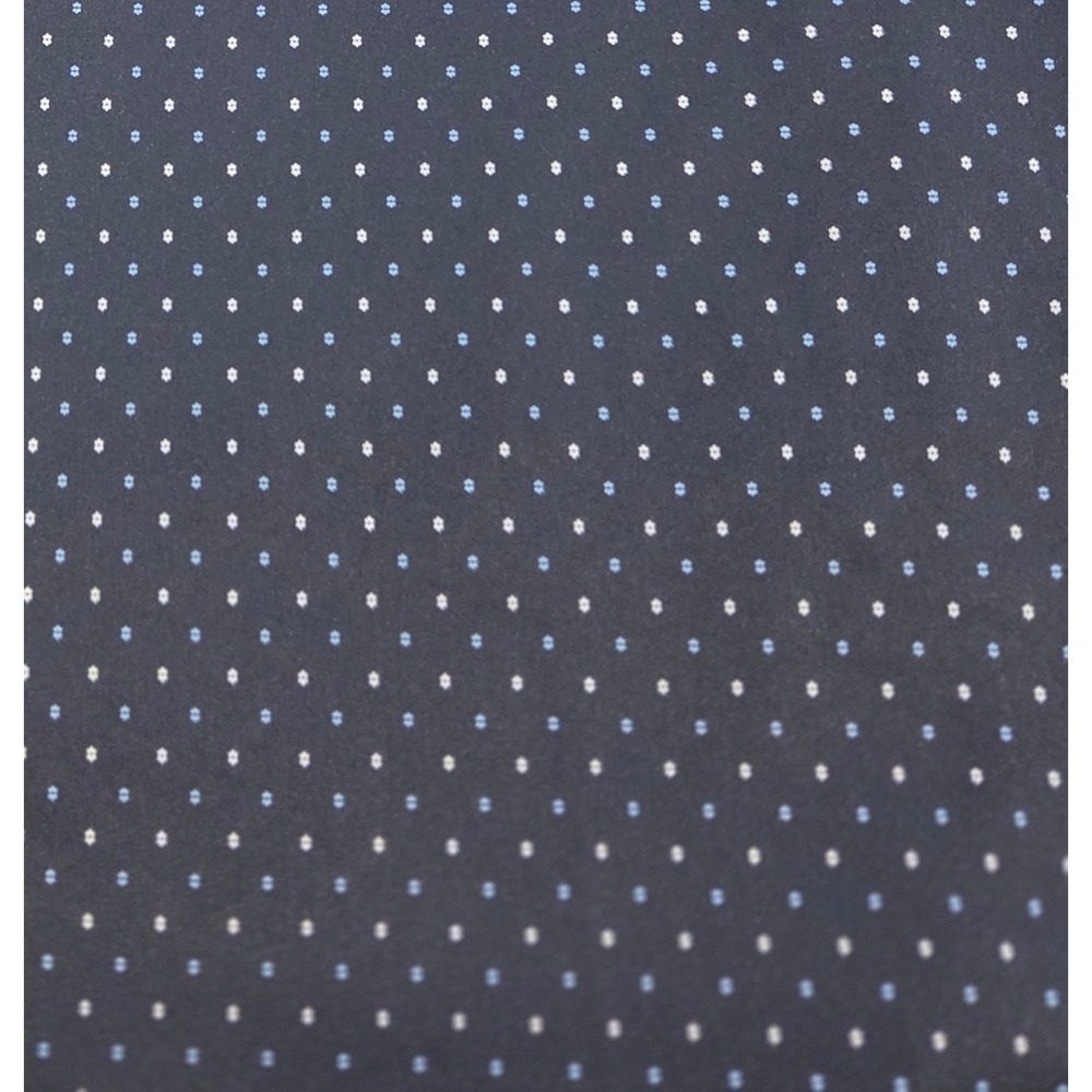 Kenneth Cole Reaction Men's 2X Button Up Short Sleeve Shirt Blue Floral Dot - Picture 8 of 10